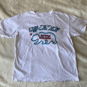 White "Off the Wall" Vans T-Shirt